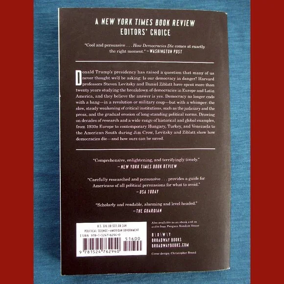 Book: How Democracies Die by Steven Levitsky & Daniel Ziblatt - Picture 16 of 16
